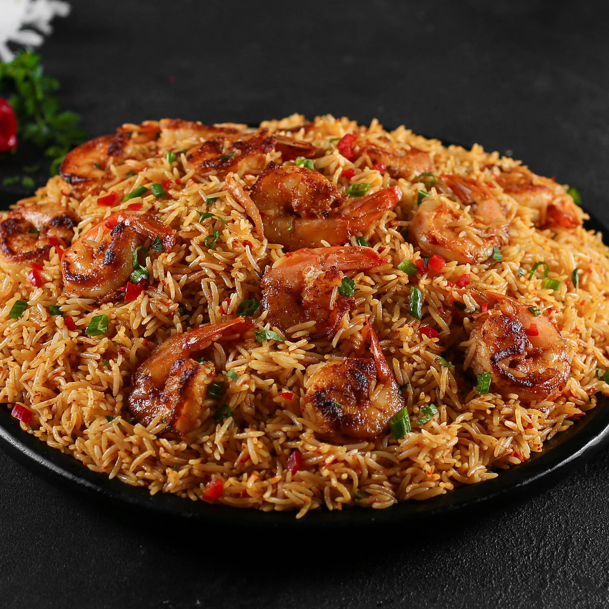 Fragrant coconut rice plated