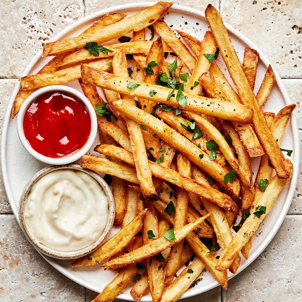Golden crispy French fries