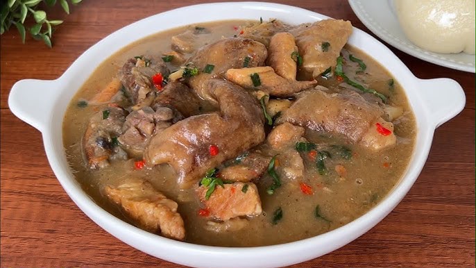 Peppery white soup Afia Efere